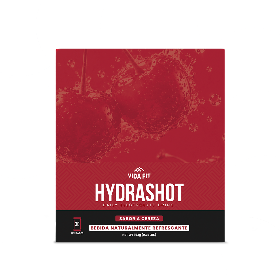 Hydrashot electrolitos en polvo cereza caja 30 uds