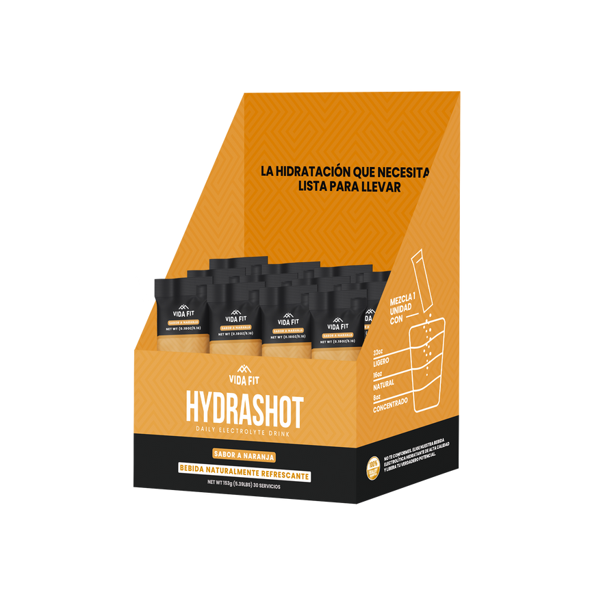HYDRASHOT ELECTROLITOS EN POLVO CAJA 30 UDS