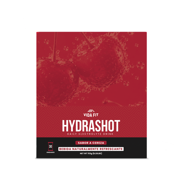 Hydrashot electrolitos en polvo cereza caja 30 uds